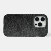 Schwarze Schlangenhaut  iPhone Hülle (Rückseite (Horizontal))
