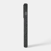 Schwarze Schlangenhaut  iPhone Hülle (Linke Seite)