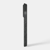 Schwarze Schlangenhaut iPhone Hülle (Linke Seite)