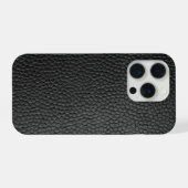 Schwarze Schlangenhaut iPhone Hülle (Rückseite (Horizontal))