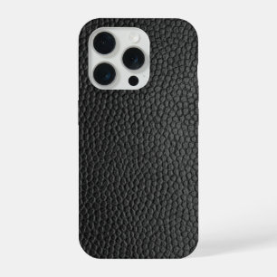 Schwarze Schlangenhaut iPhone 15 Pro Hülle