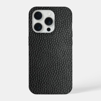 Schwarze Schlangenhaut iPhone 15 Pro Hülle