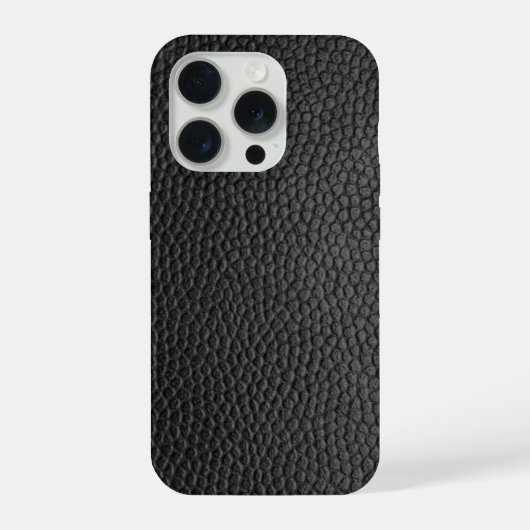 Schwarze Schlangenhaut iPhone Hülle (Rückseite)