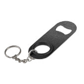 Schwarze Schlangenhaut Mini Flaschenöffner (Vorderseite Schrägansicht)