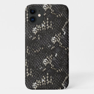 Schwarze Schlangenhaut mit Diamantmuster Case-Mate iPhone Hülle