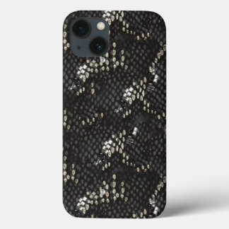 Schwarze Schlangenhaut mit Diamantmuster Case-Mate iPhone Hülle