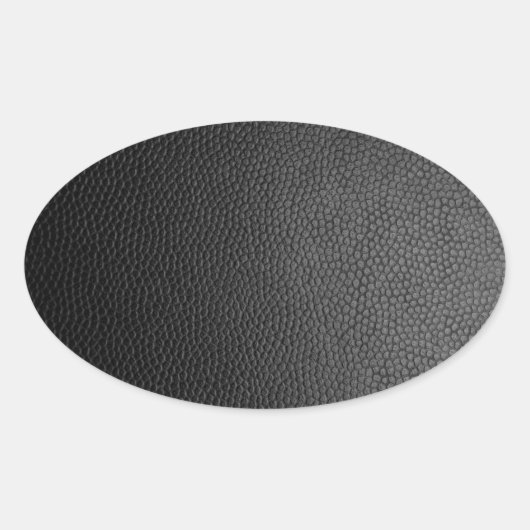 Schwarze Schlangenhaut Ovaler Aufkleber (Vorderseite)