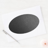 Schwarze Schlangenhaut Ovaler Aufkleber (Umschlag)