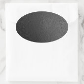 Schwarze Schlangenhaut Ovaler Aufkleber (Tasche)
