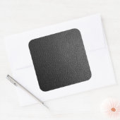 Schwarze Schlangenhaut Quadratischer Aufkleber (Umschlag)