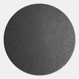 Schwarze Schlangenhaut Runder Aufkleber