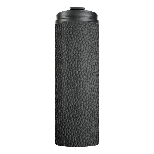 Schwarze Schlangenhaut Thermosbecher (Vorderseite)