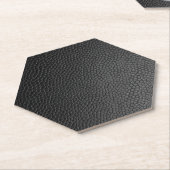 Schwarze Schlangenhaut Untersetzer (angewinkelt)