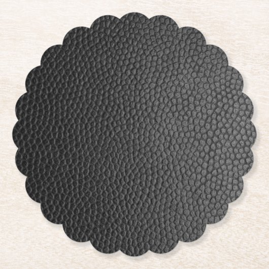 Schwarze Schlangenhaut Untersetzer (Vorderseite)