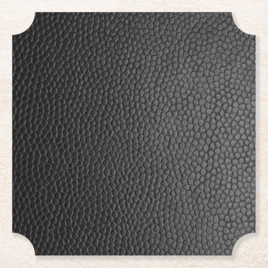 Schwarze Schlangenhaut Untersetzer (Vorderseite)