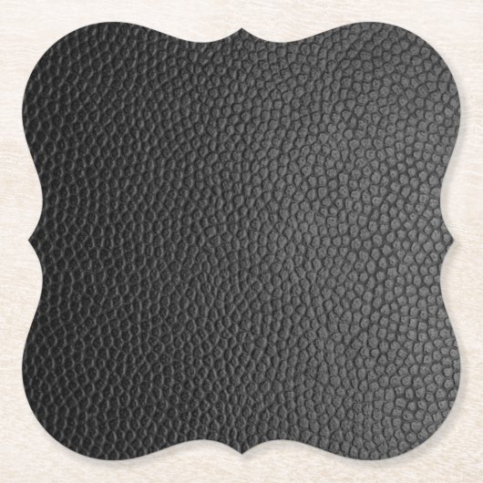 Schwarze Schlangenhaut Untersetzer (Vorderseite)