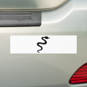 schwarze Schlangenikone Autoaufkleber (Auf Auto)