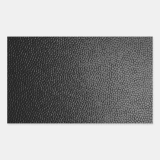 Schwarze Schlangenleder Rechteckiger Aufkleber (Vorderseite)