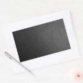 Schwarze Schlangenleder Rechteckiger Aufkleber (Umschlag)
