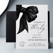 Schwarze Schleife 30. Geburtstag Einladung