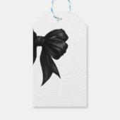 Schwarze Schleife 30. Geburtstag Geschenkanhänger (Rückseite)