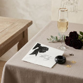 Schwarze Schleife 30. Geburtstag Serviette