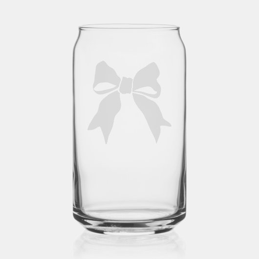 Schwarze Schleife in Schleife gebunden Dosenglas (Rückseite)