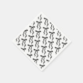 Schwarze Schleife Serviette (Ecke)