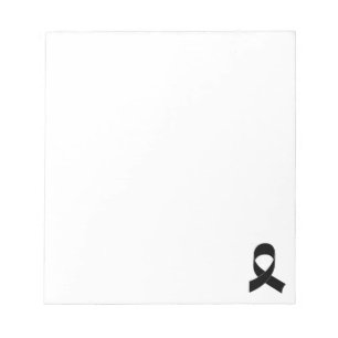 Schwarze Schleife Zeichne kundenspezifisch Notizblock