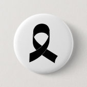 Schwarze Schleife Zeichnend Button (Vorderseite)