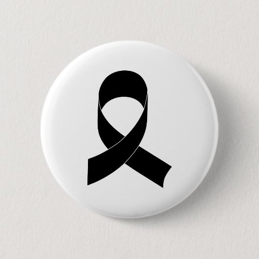 Schwarze Schleife Zeichnend Button (Vorderseite)