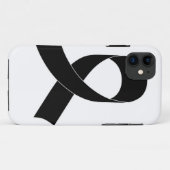 Schwarze Schleife Zeichnend Case-Mate iPhone Hülle (Rückseite (Horizontal))