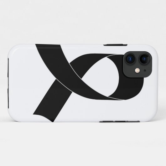 Schwarze Schleife Zeichnend Case-Mate iPhone Hülle (Rückseite (Horizontal))