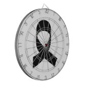 Schwarze Schleife Zeichnend Dartscheibe (Vorderseite Links)