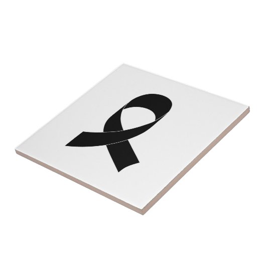 Schwarze Schleife Zeichnend Fliese (Seite)