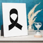 Schwarze Schleife Zeichnend Fotoplatte (Seite)