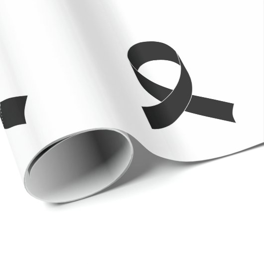 Schwarze Schleife Zeichnend Geschenkpapier (Rolleneckpunkt)