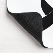 Schwarze Schleife Zeichnend Mousepad (Ecke)