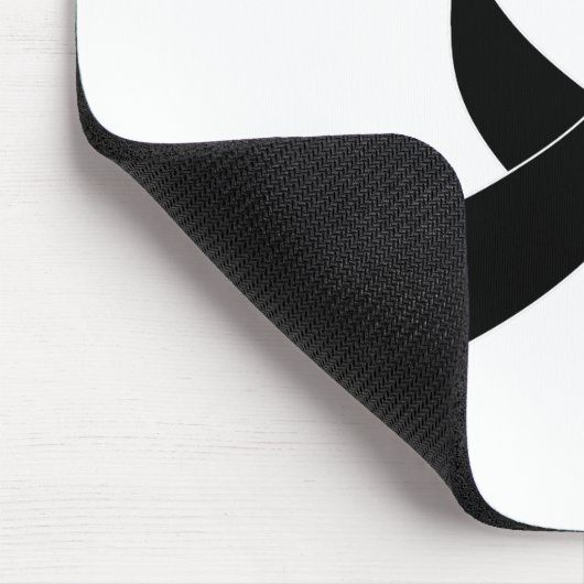 Schwarze Schleife Zeichnend Mousepad (Ecke)