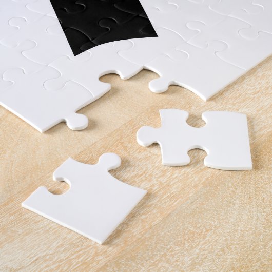 Schwarze Schleife Zeichnend Puzzle (Seite)