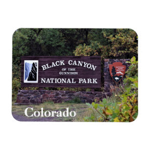 Schwarze Schlucht des Gunnison Nationa Parks Magnet