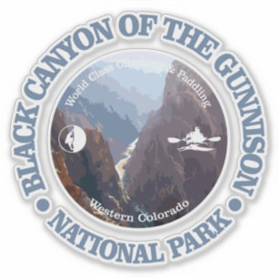 Schwarze Schlucht des Gunnison NP Aufkleber
