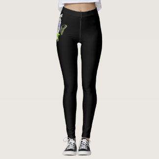 Schwarze Schmetterlinge Leggings