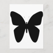 Schwarze Schmetterlinge Postkarte (Vorderseite)