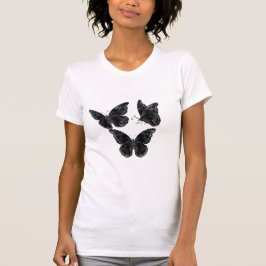 Schwarze Schmetterlinge T-Shirt