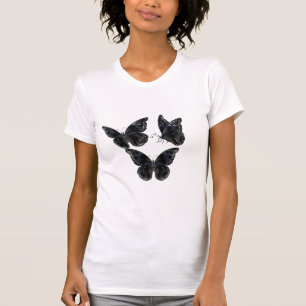 Schwarze Schmetterlinge T-Shirt