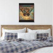 Schwarze Schmetterlingsarbeit auf Leinwand (Insitu (Schlafzimmer))