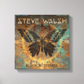 Schwarze Schmetterlingsarbeit auf Leinwand (Vorderseite)