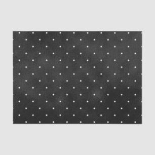 Schwarze Schmiere Farbe mit weißen Tupfen Seidenpapier