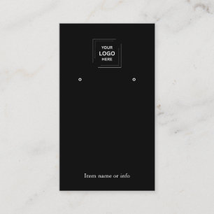Schwarze Schmuckverpackung Elegantes Display-Desig Visitenkarte